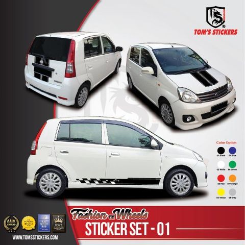 Perodua Viva Car Body Stickers Set 01 Tom S Stickers