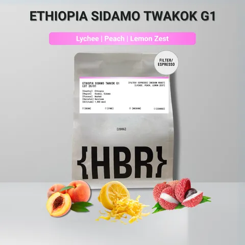 HisBrew Roastery Ethiopia Sidamo Twakok G1 – specialty coffee beans Malaysia