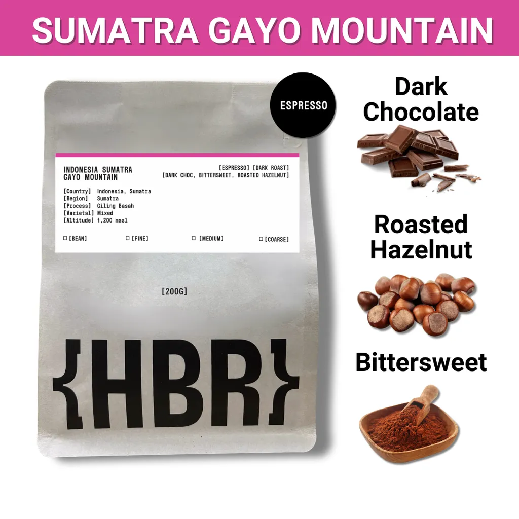 HisBrew Roastery Sumatra Gayo Mountain – specialty coffee beans Malaysia