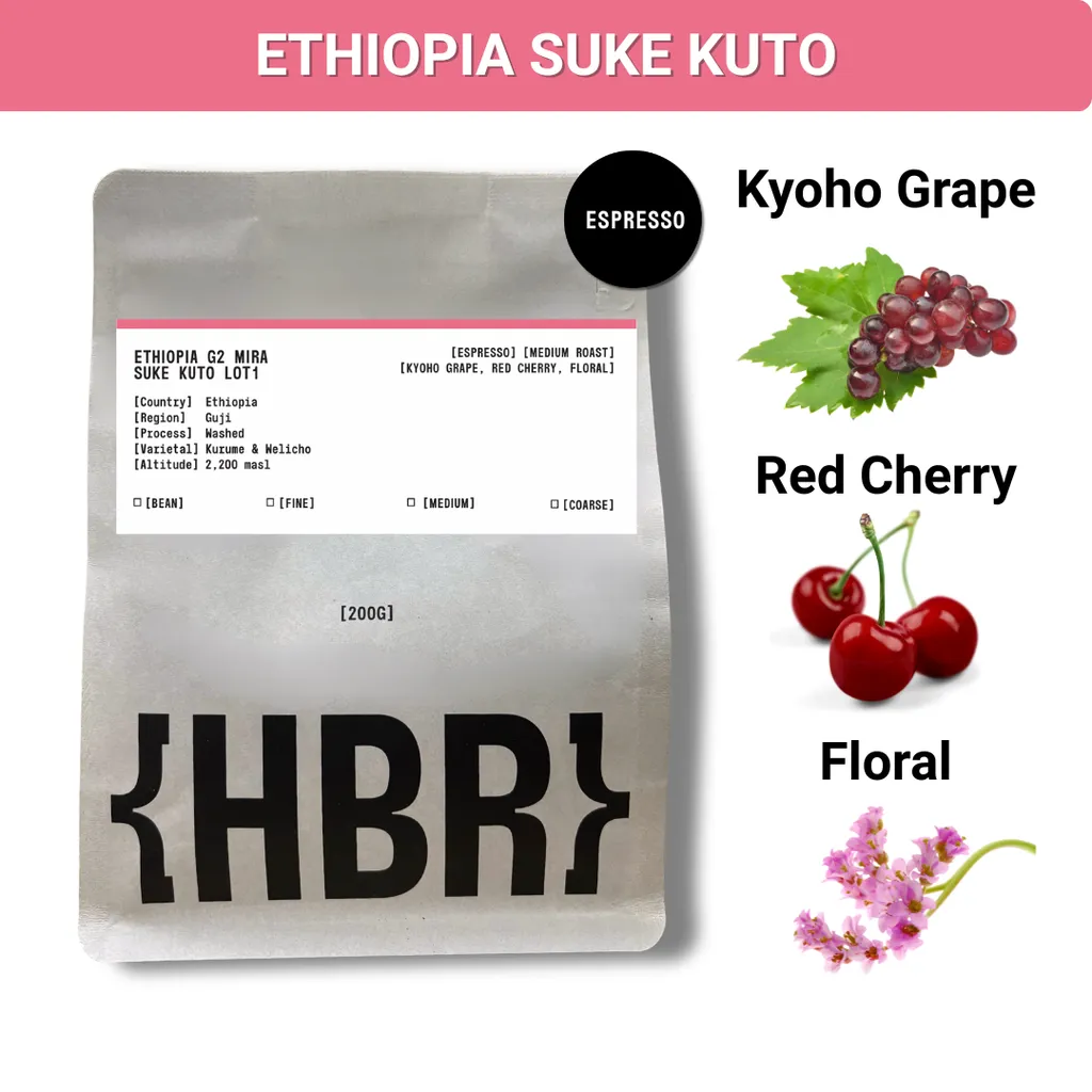 HisBrew Roastery Ethiopia G2 Mira Suke Kuto Lot – specialty coffee beans Malaysia