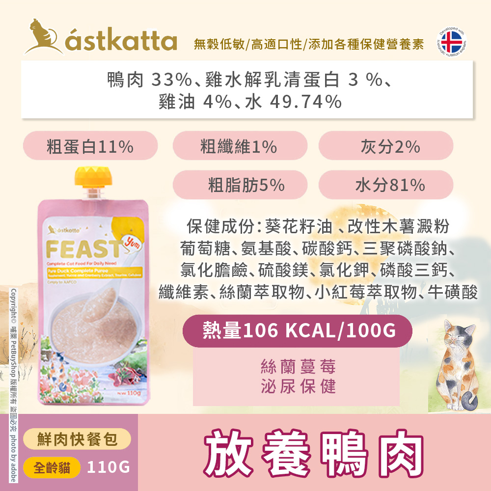 快餐包_放養鴨肉_成分