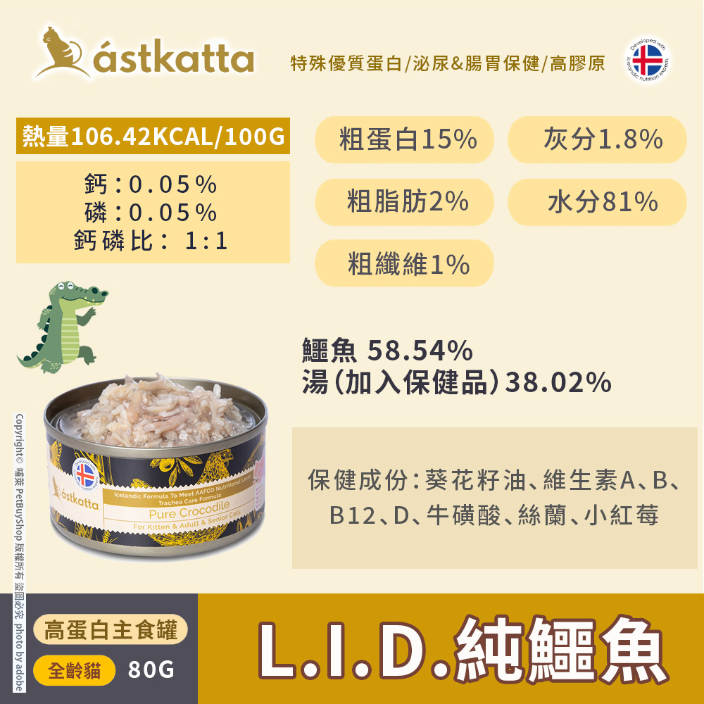 L.I.D.純鱷魚_成分