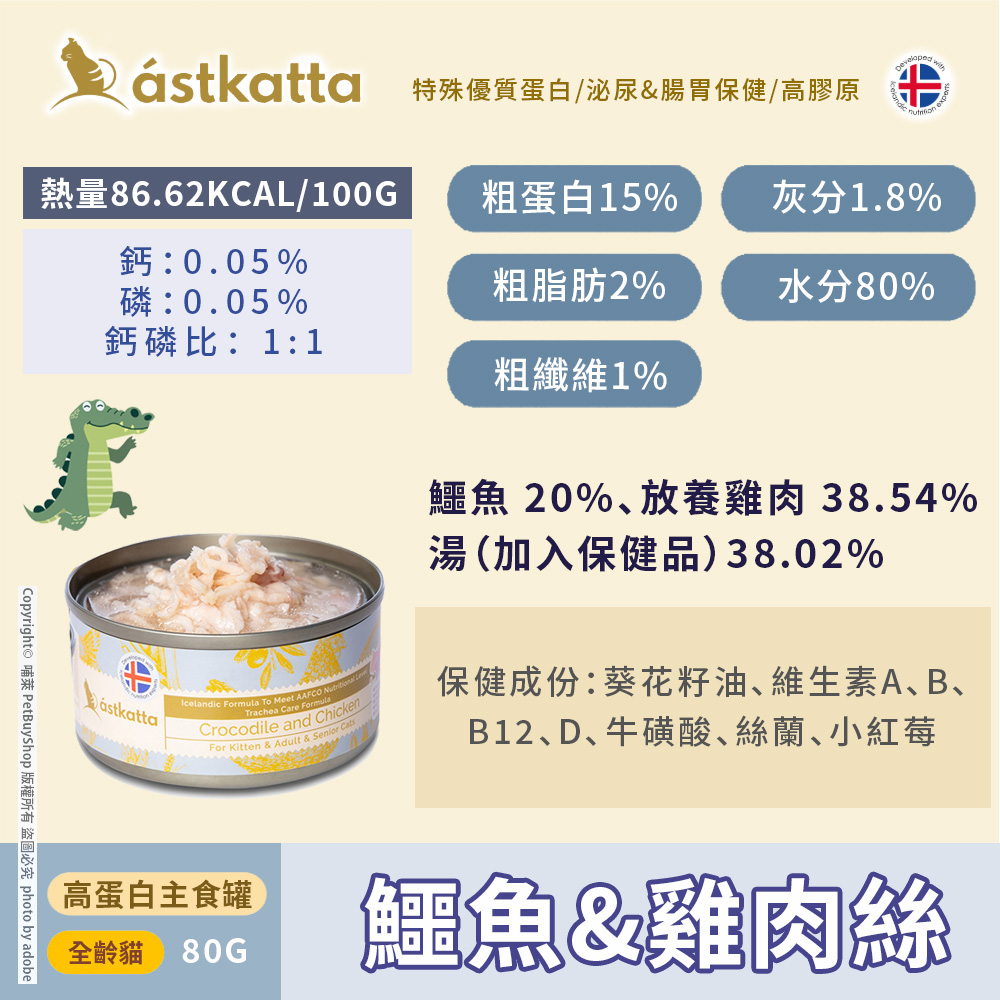 鱷魚雞肉絲_成分