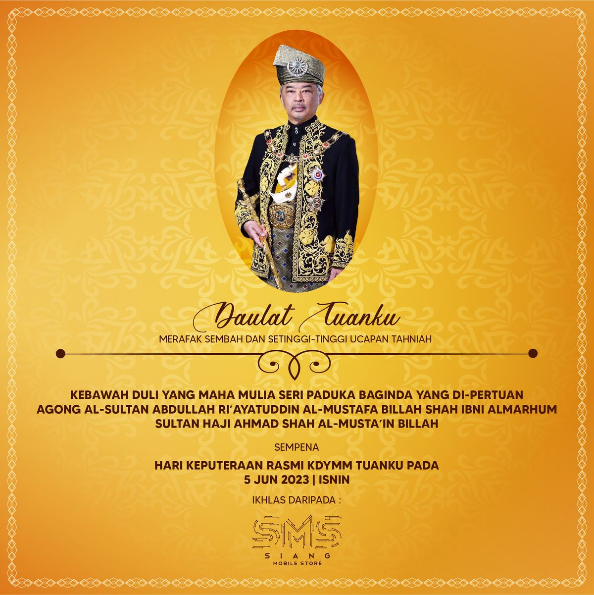 HARI KEPUTERAAN KDYMM AGONG