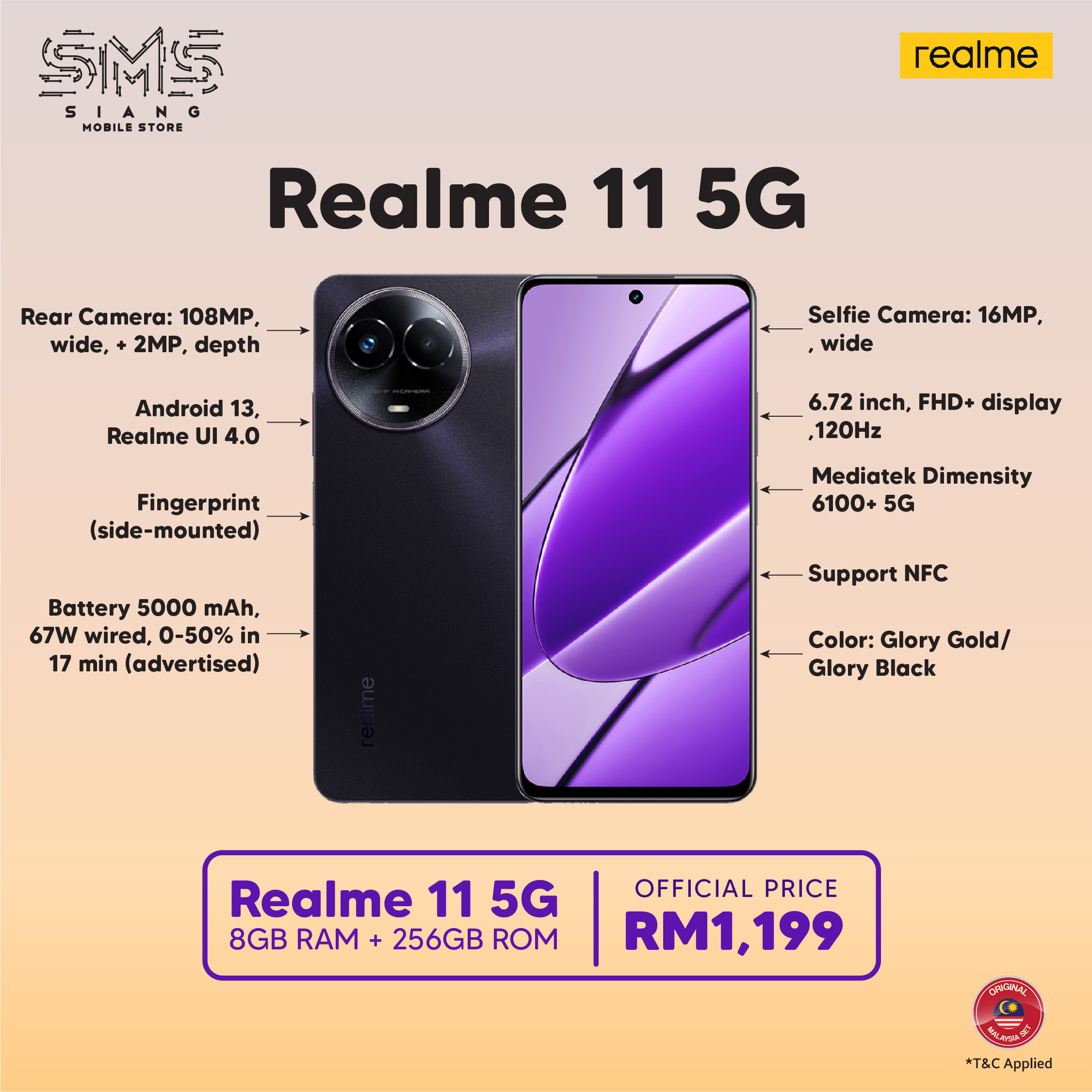 Realme 11 5G -SPECS