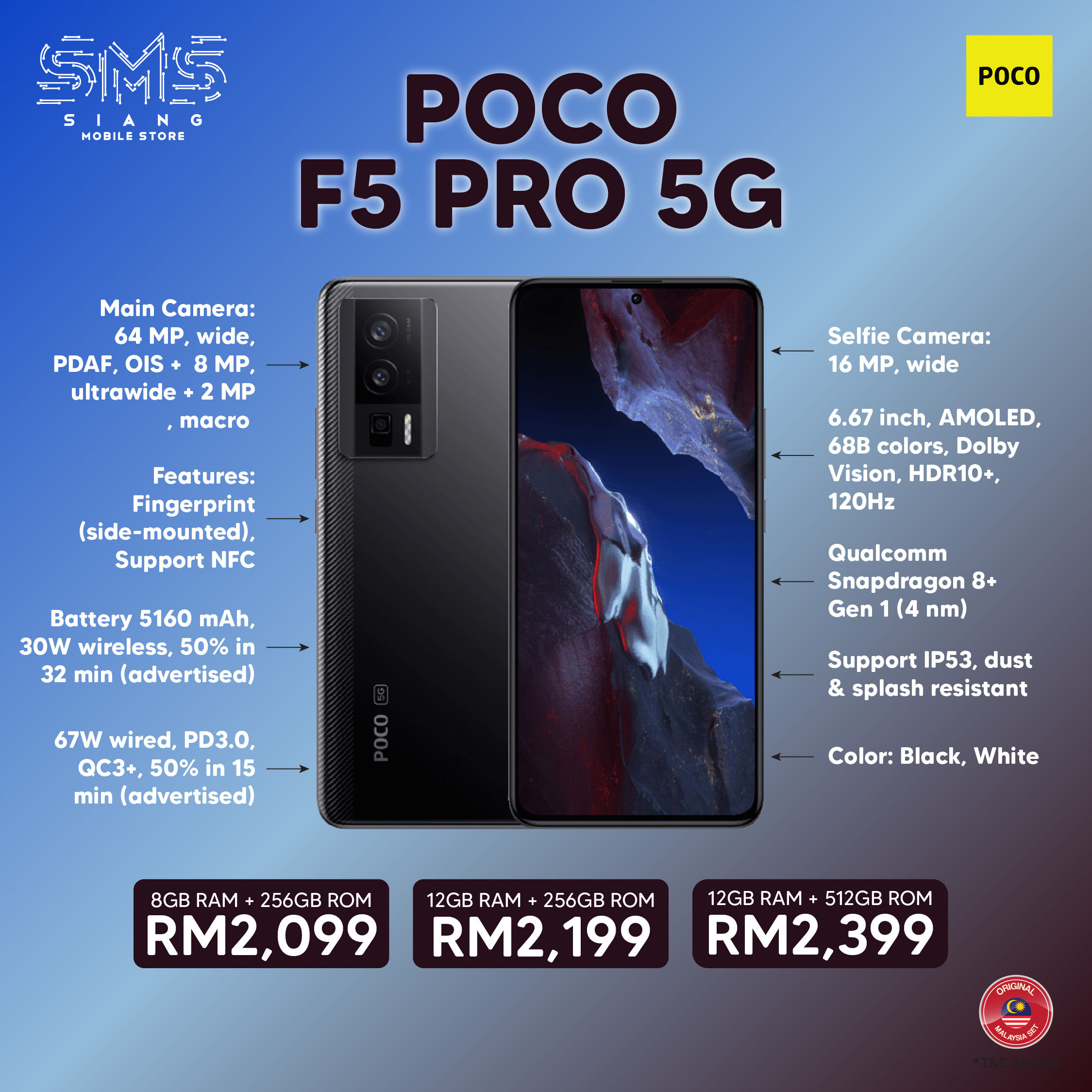 POCO F5 PRO 5G -SPECS
