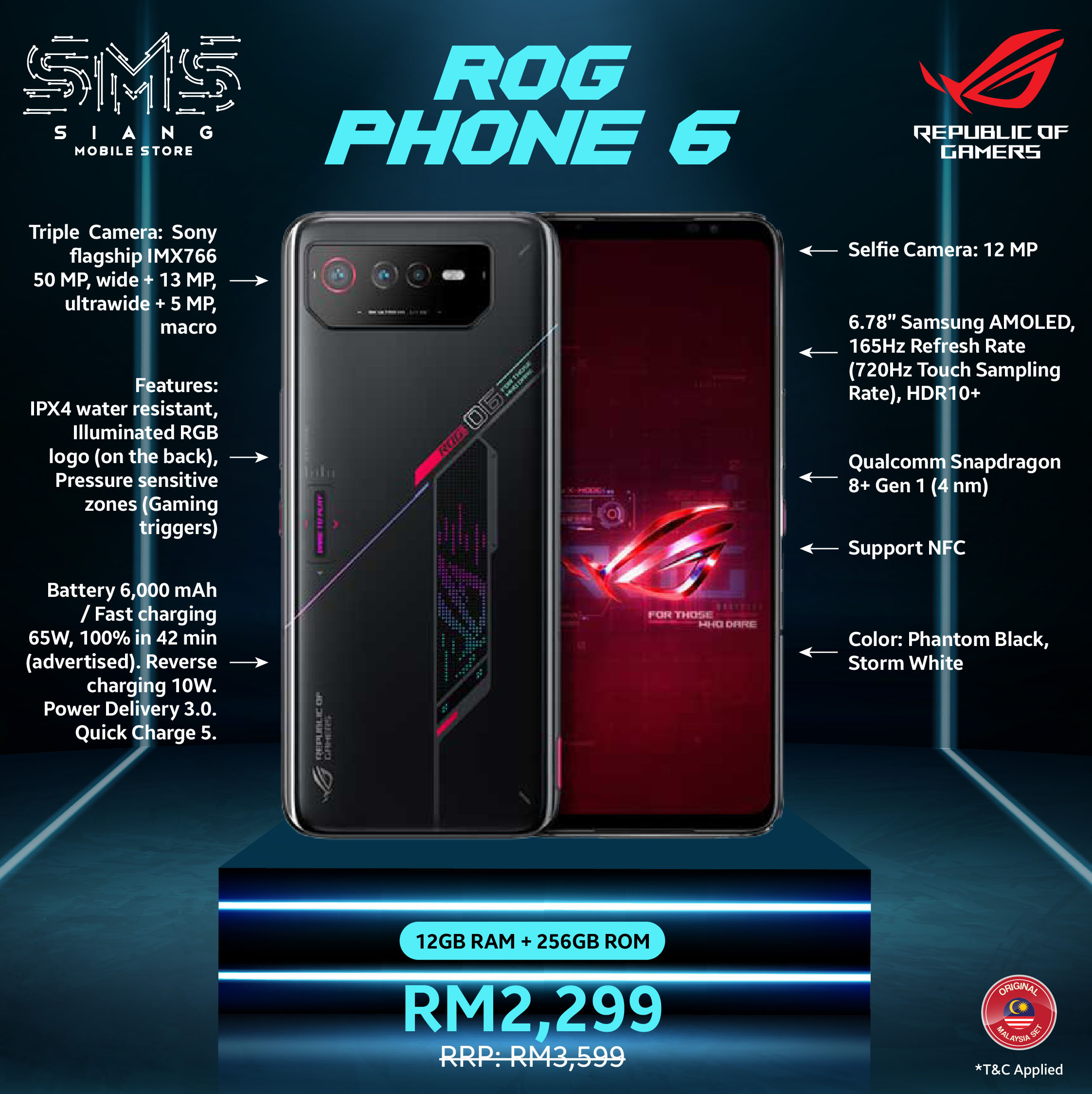 ASUS ROG 6 SPECSs