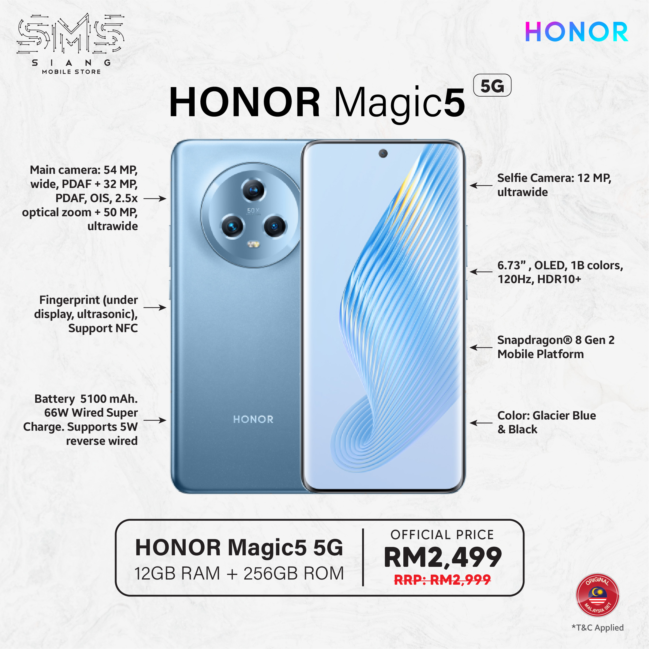 Honor Magic 5 -SPECS