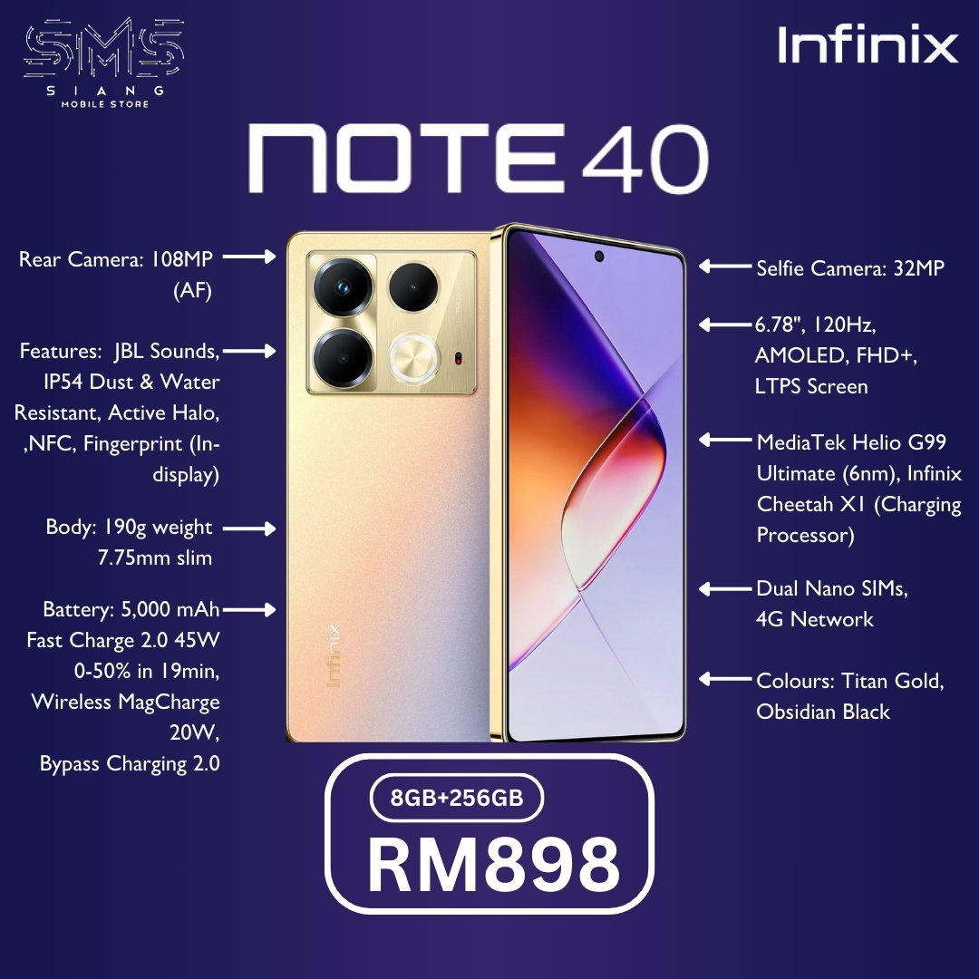 Infinix Note 40 spec