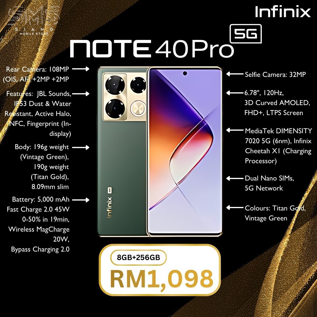 Infinix Note 40 Pro 5G spec