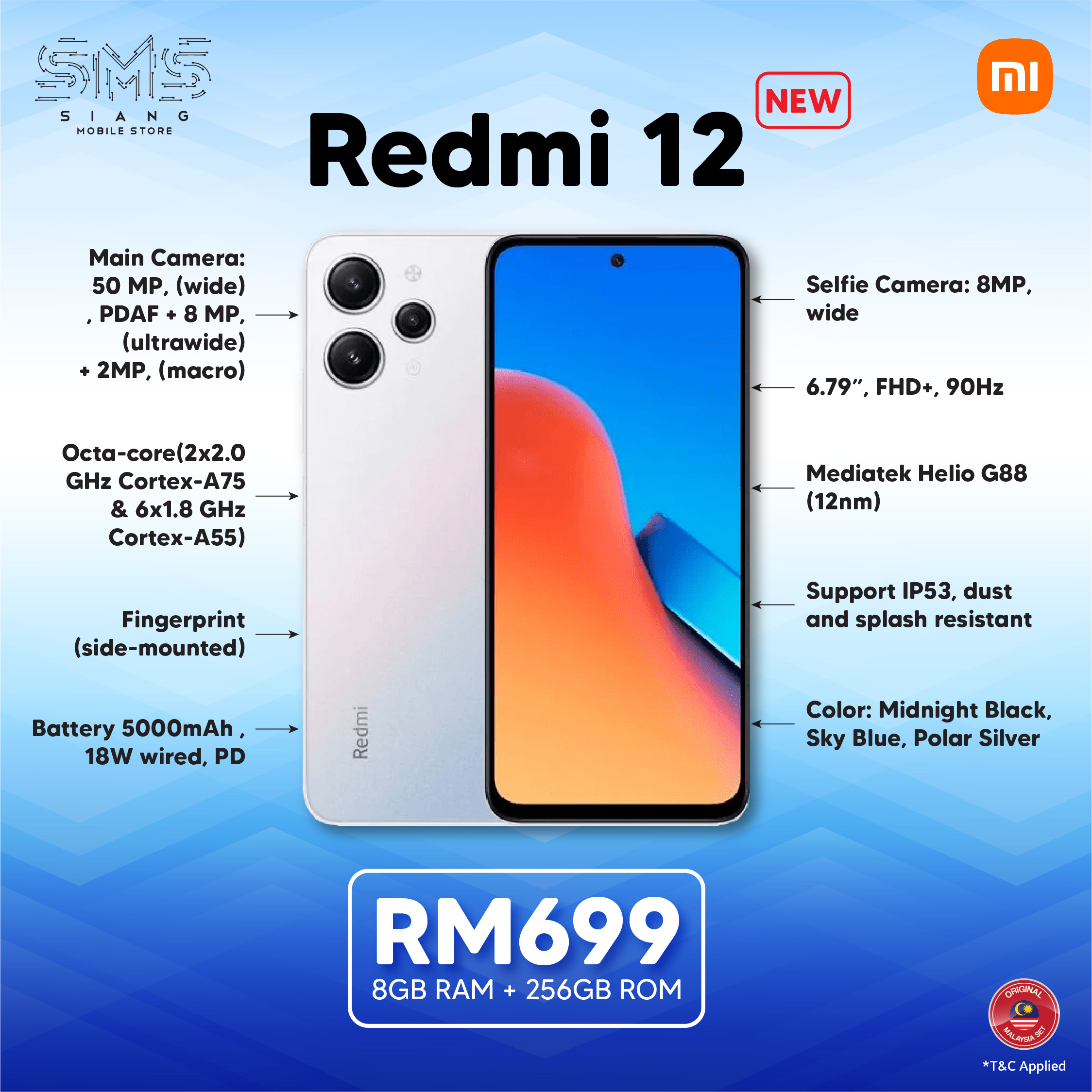 REDMI 12 -SPECS