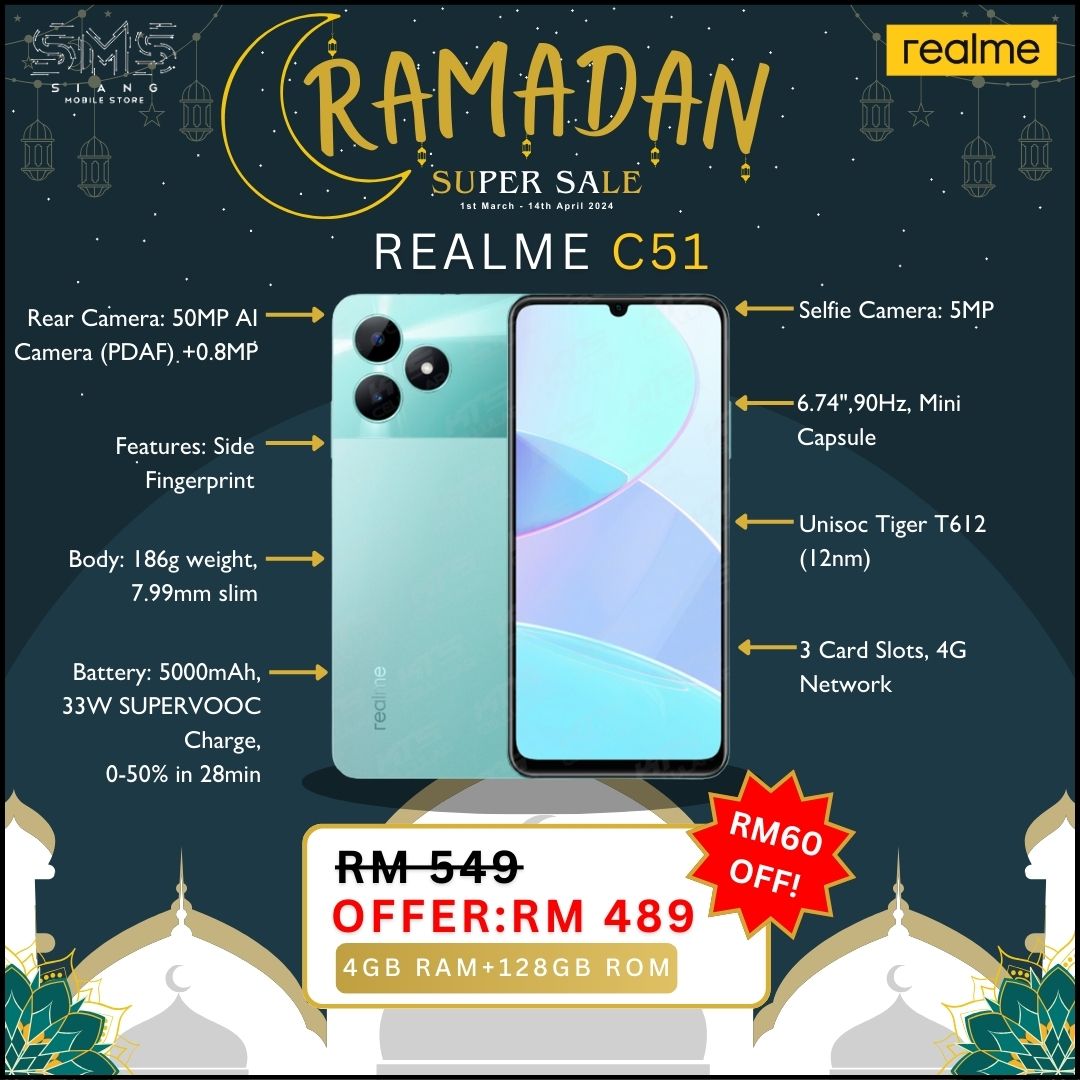 Ramadan Sale 2024 (Realme C51) spec