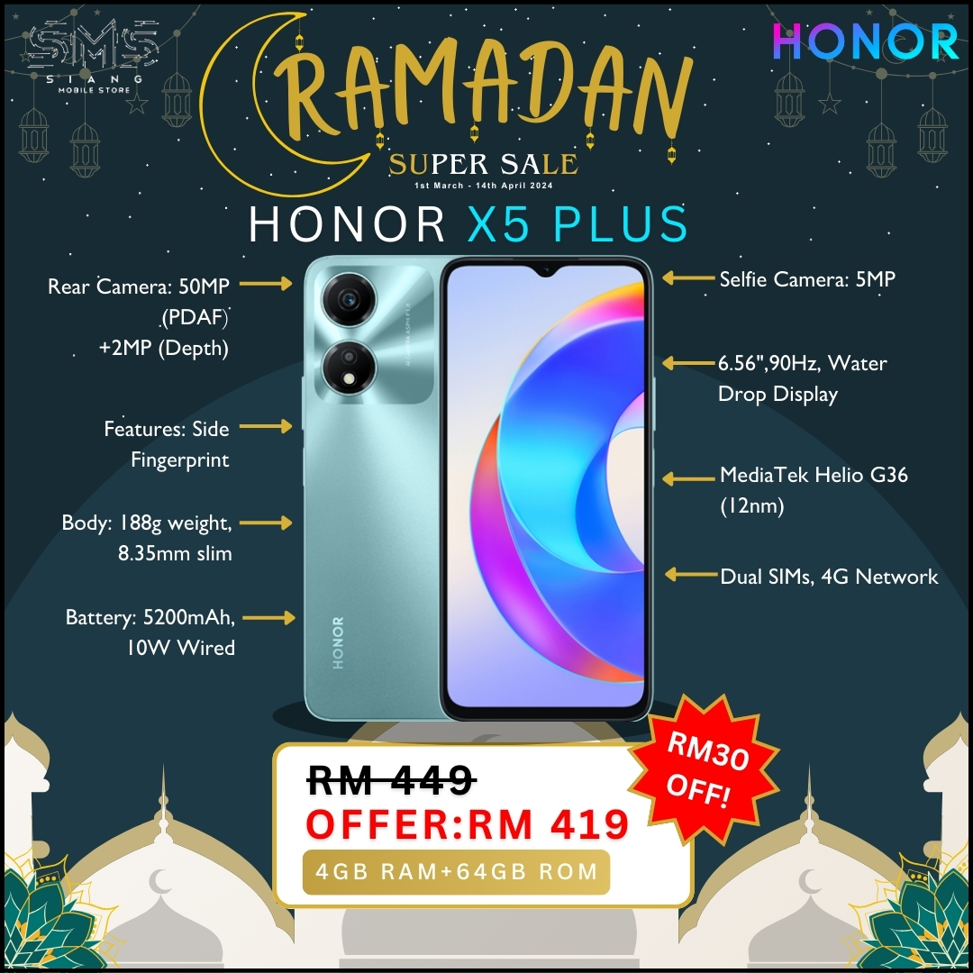 Honor X5 Plus 4G spec