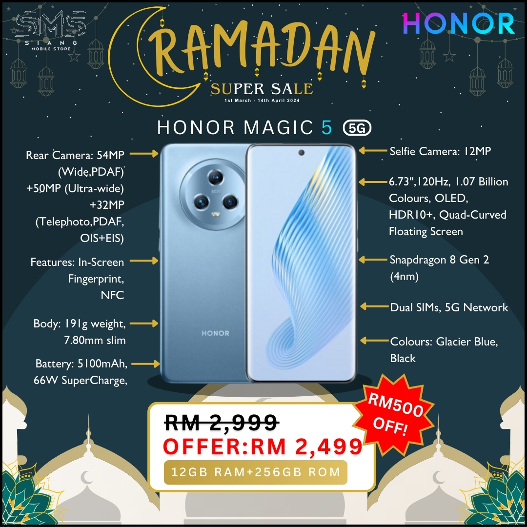 Ramadan Sale 2024 (Honor Magic 5 5G) spec