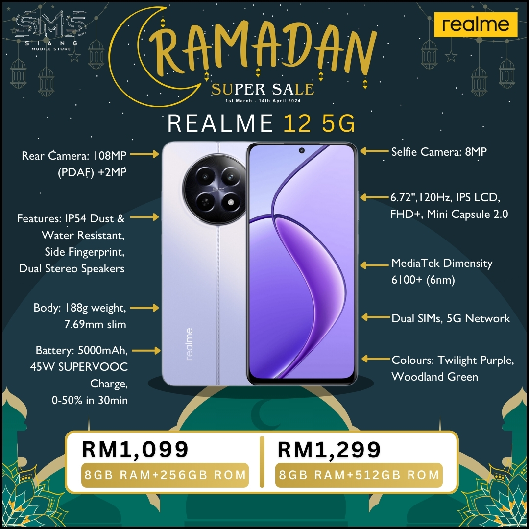 Ramadan Sale 2024 (Realme 12 5G) spec
