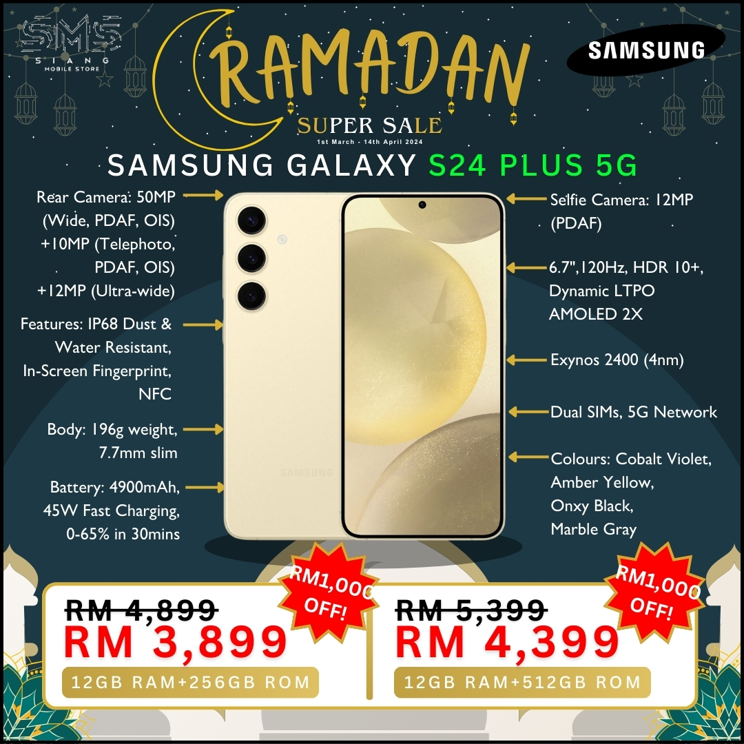Ramadan Sale 2024 (Samsung Galaxy S24 Plus 5G) spec