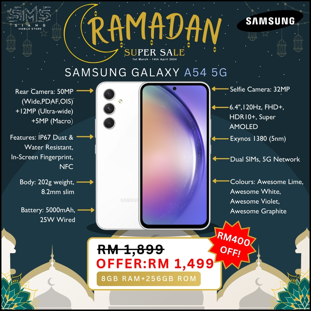 Ramadan Sale 2024 (Samsung Galaxy A54 5G) spec
