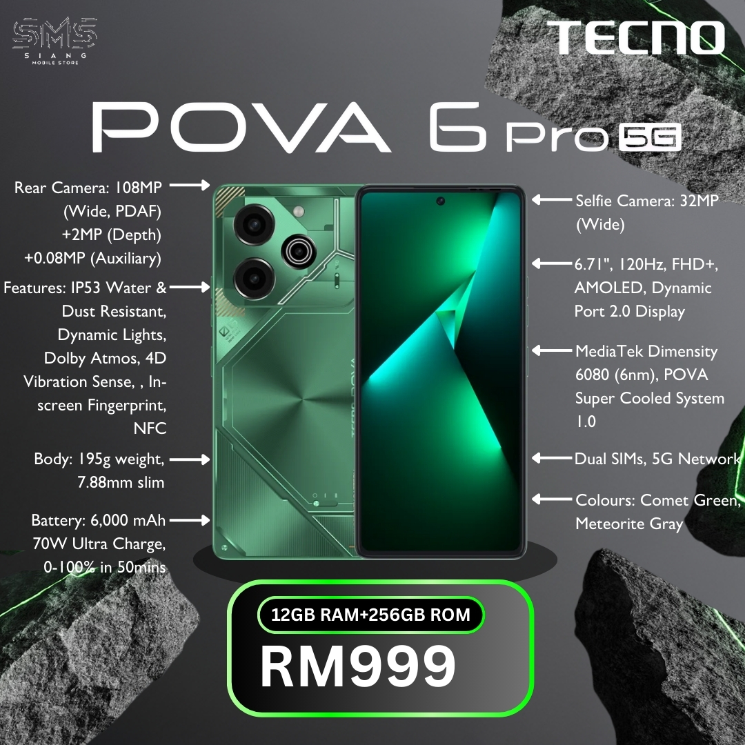 Techno POVA 6 Pro 5G spec