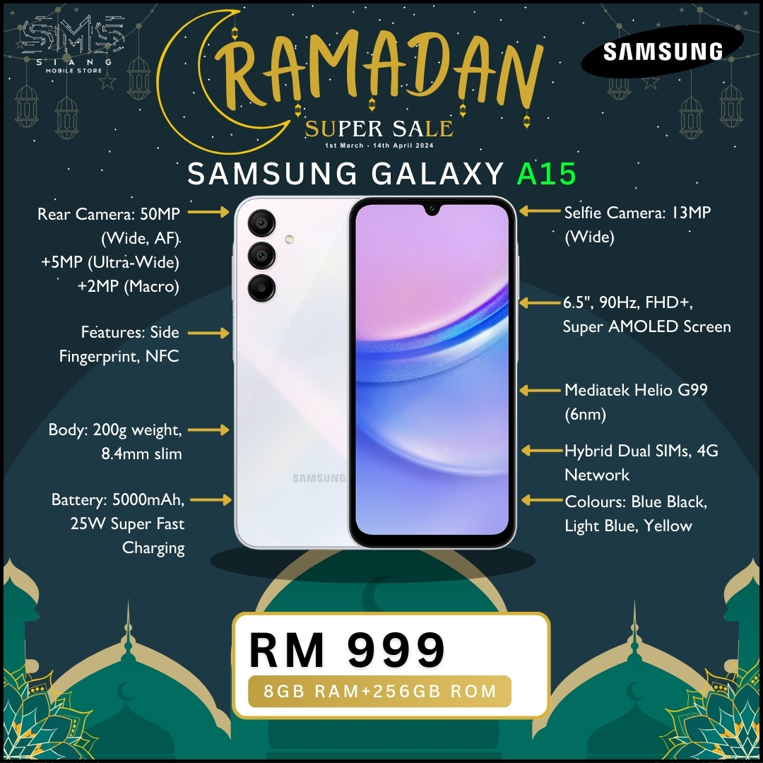Ramadan Sale 2024 (Samsung Galaxy A15) spec