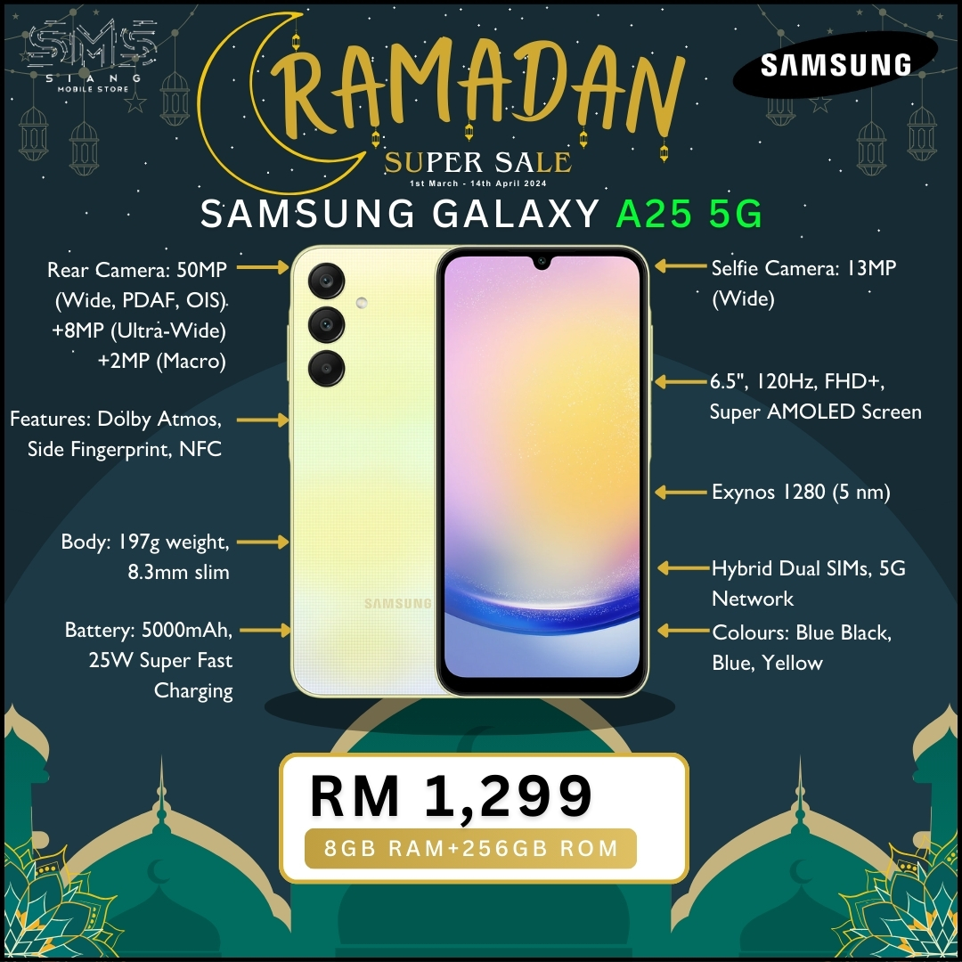 Ramadan Sale 2024 (Samsung Galaxy A25 5G) spec