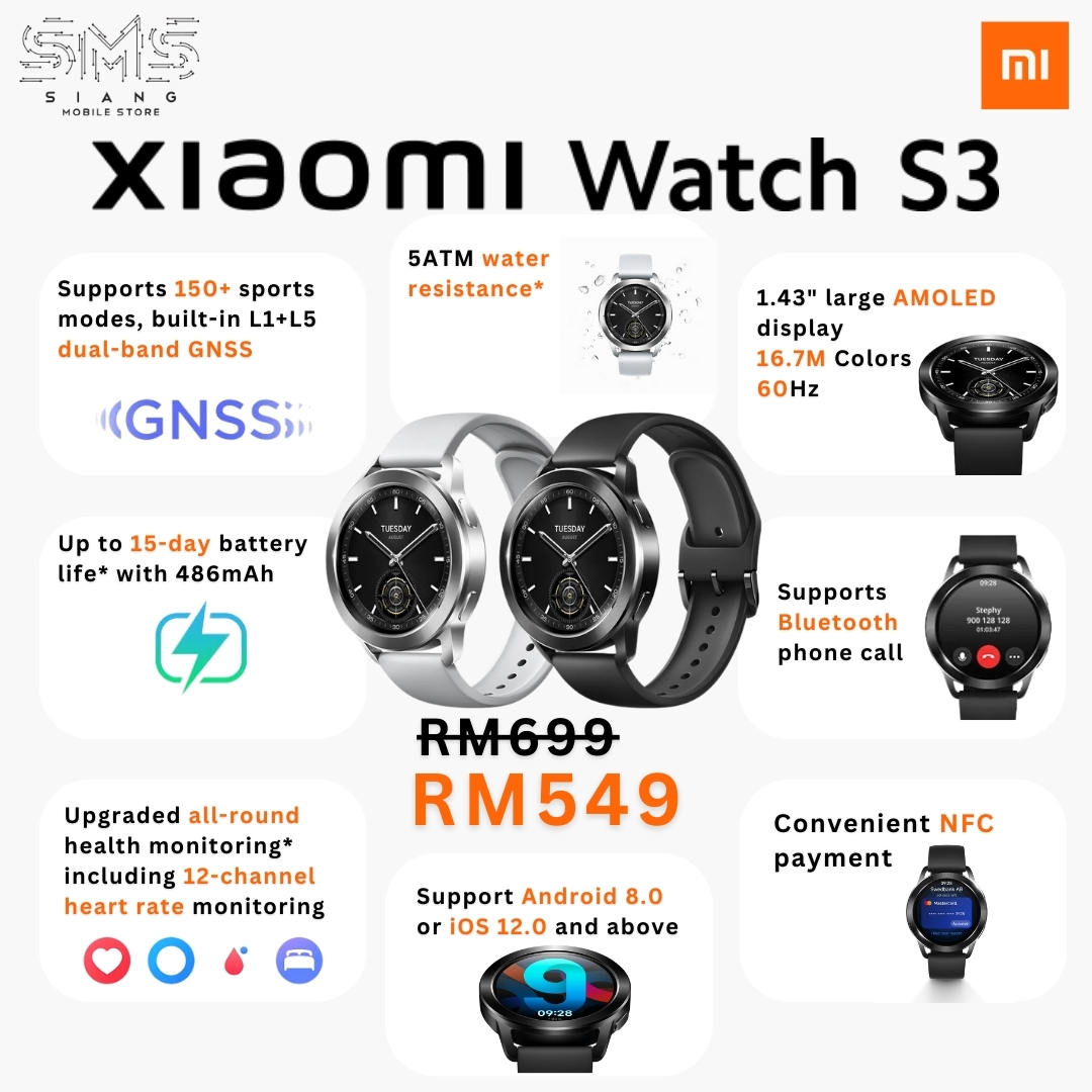 Xiaomi Watch S3 spec
