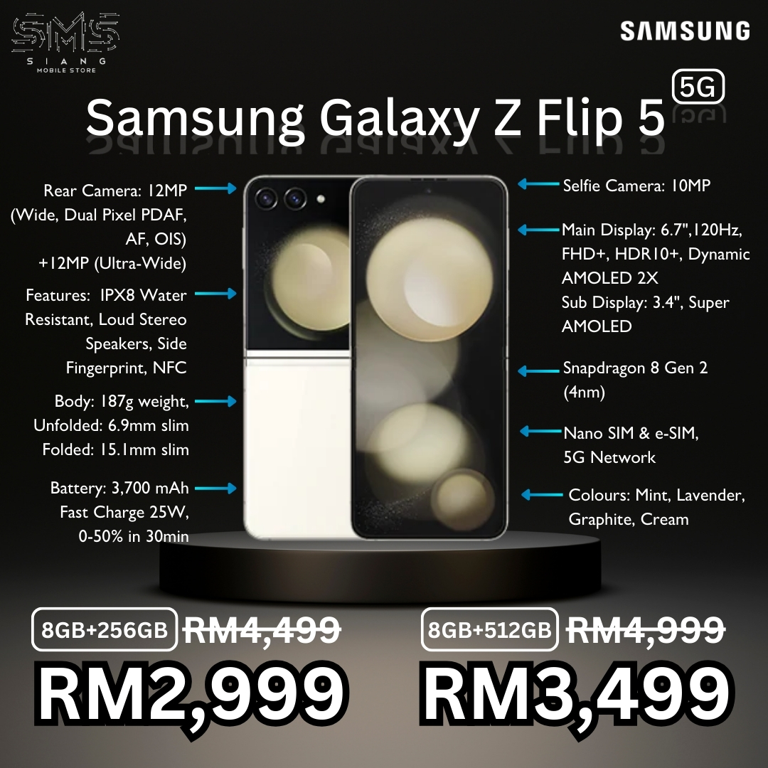 Samsung Galaxy Z Flip 5 5G spec 2