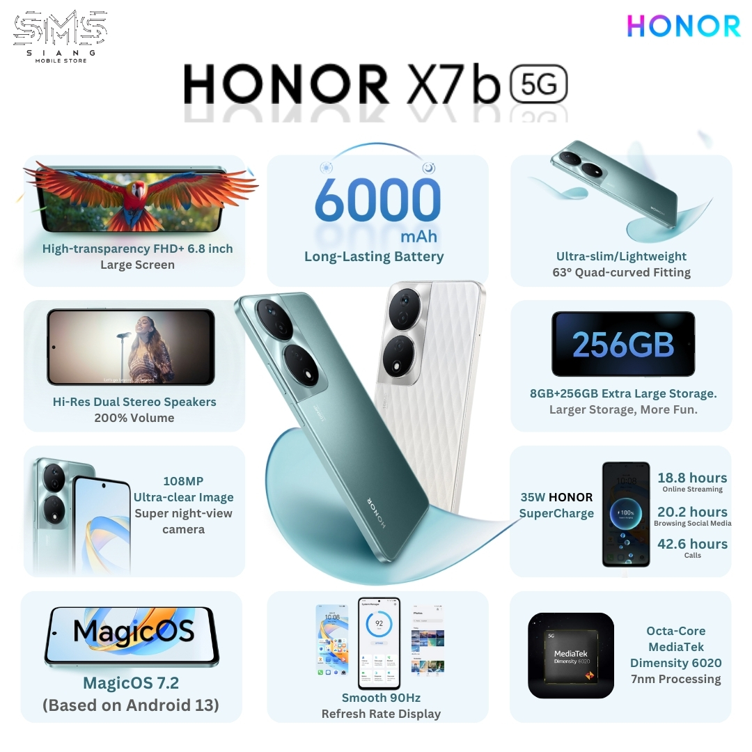 Honor X7b 5G spec 1