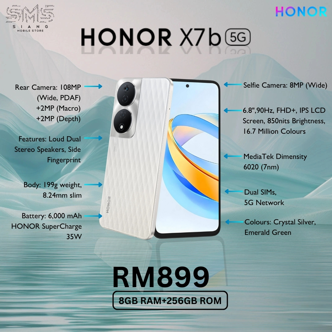 Honor X7b 5G spec
