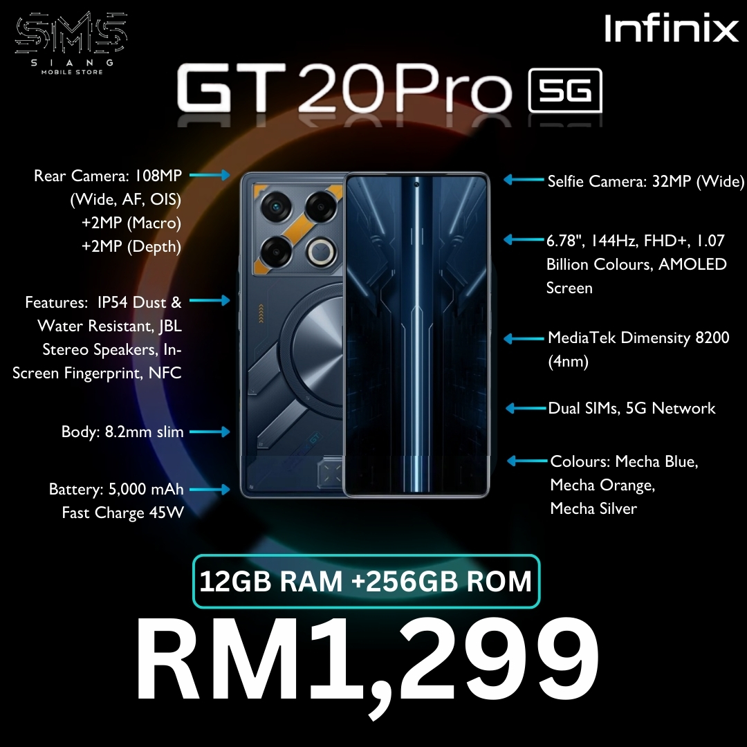 Infinix GT 20 Pro 5G spec