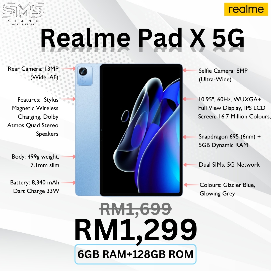 Realme Pad X 5G (SPECIAL OFFER) spec