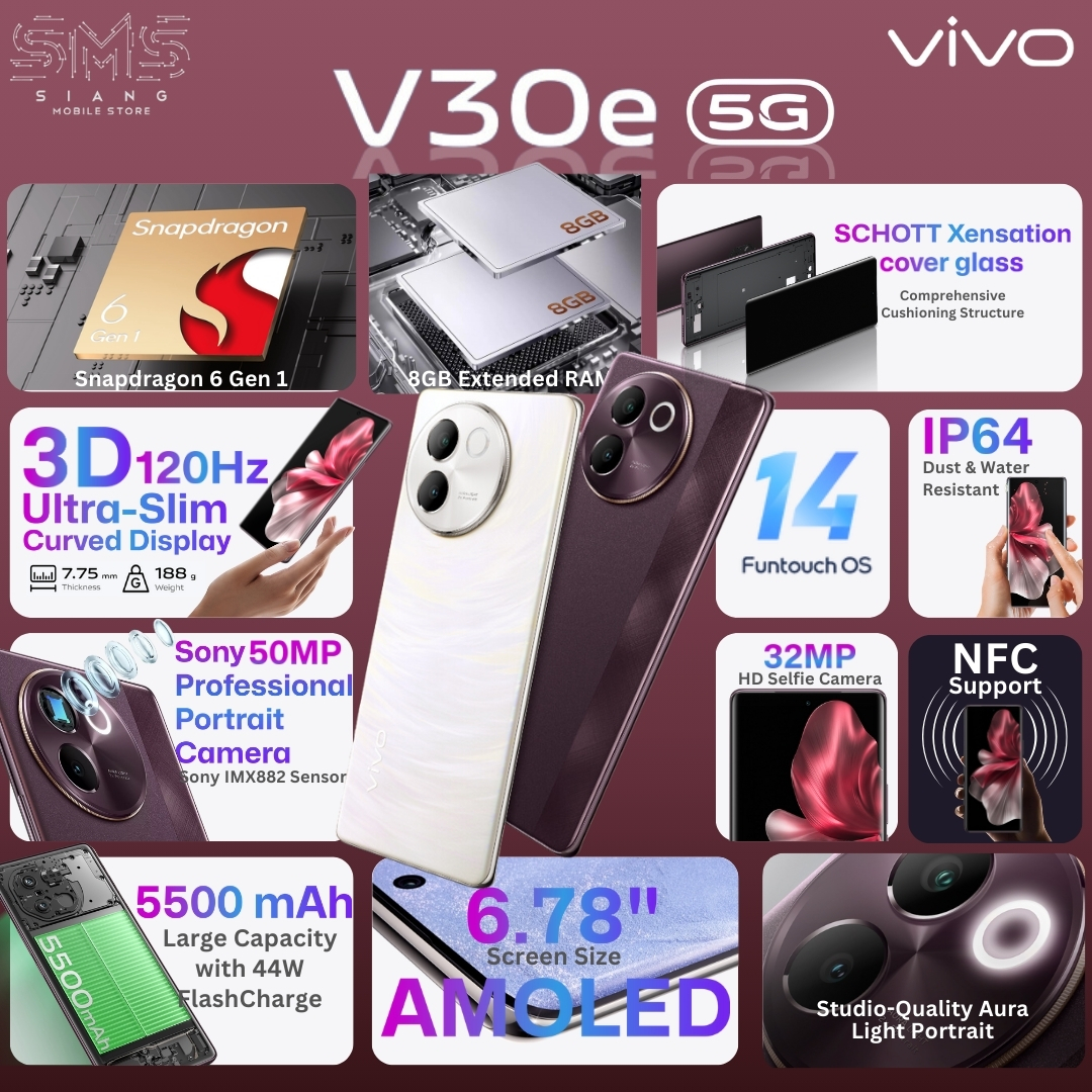 Vivo V30e 5G Features & Spec