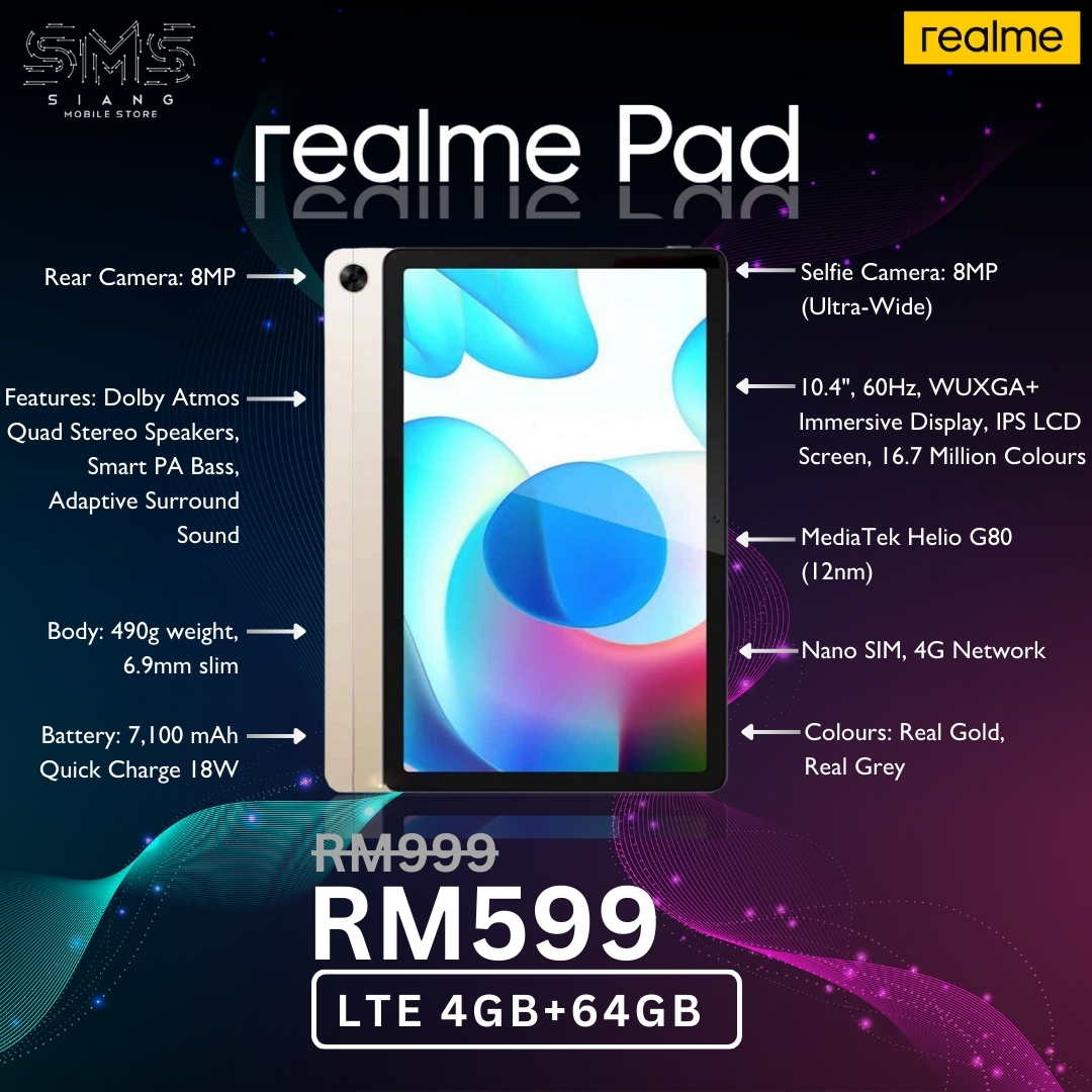 Realme Pad LTE (Special Offer) spec