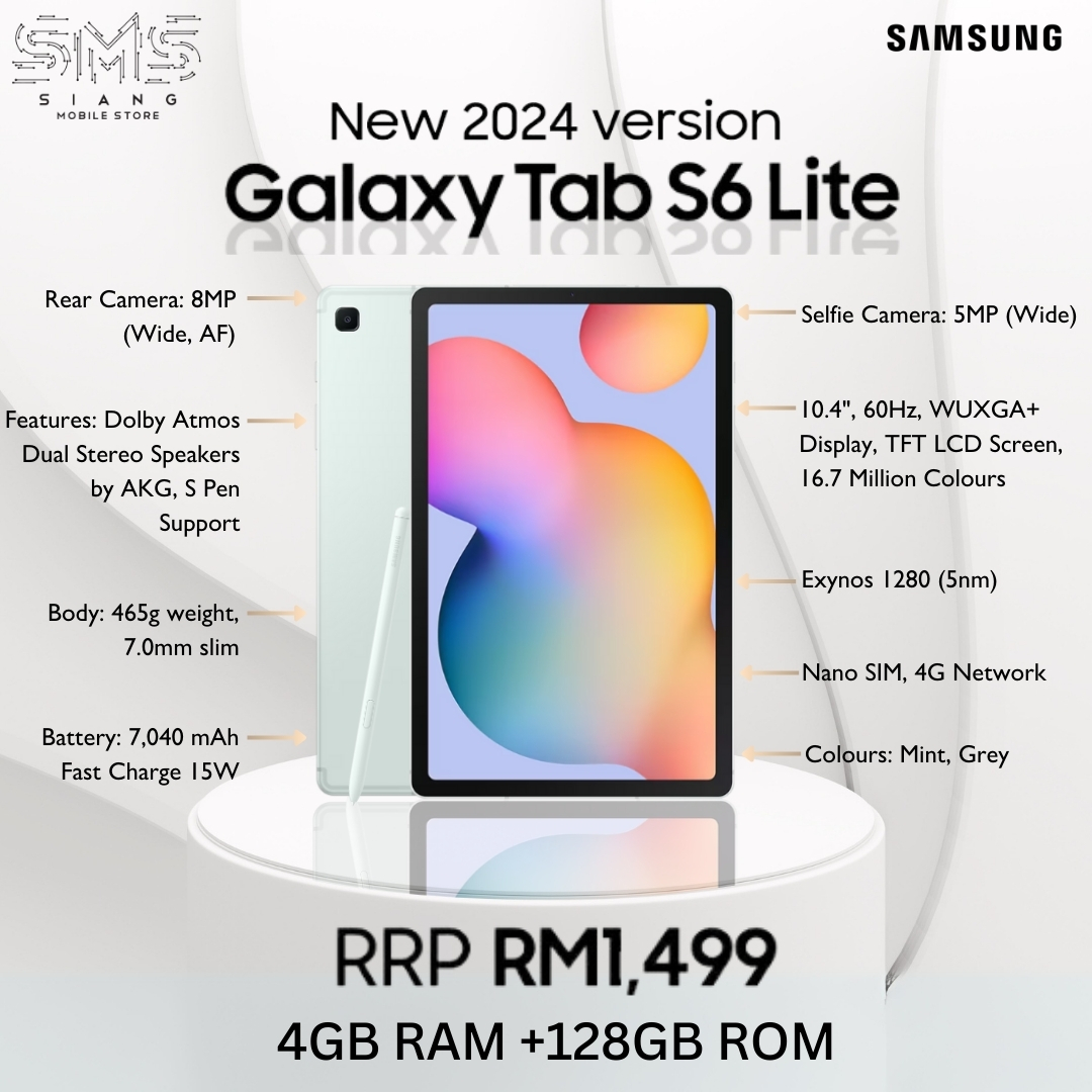 Samsung Galaxy Tab S6 Lite 2024 4G spec