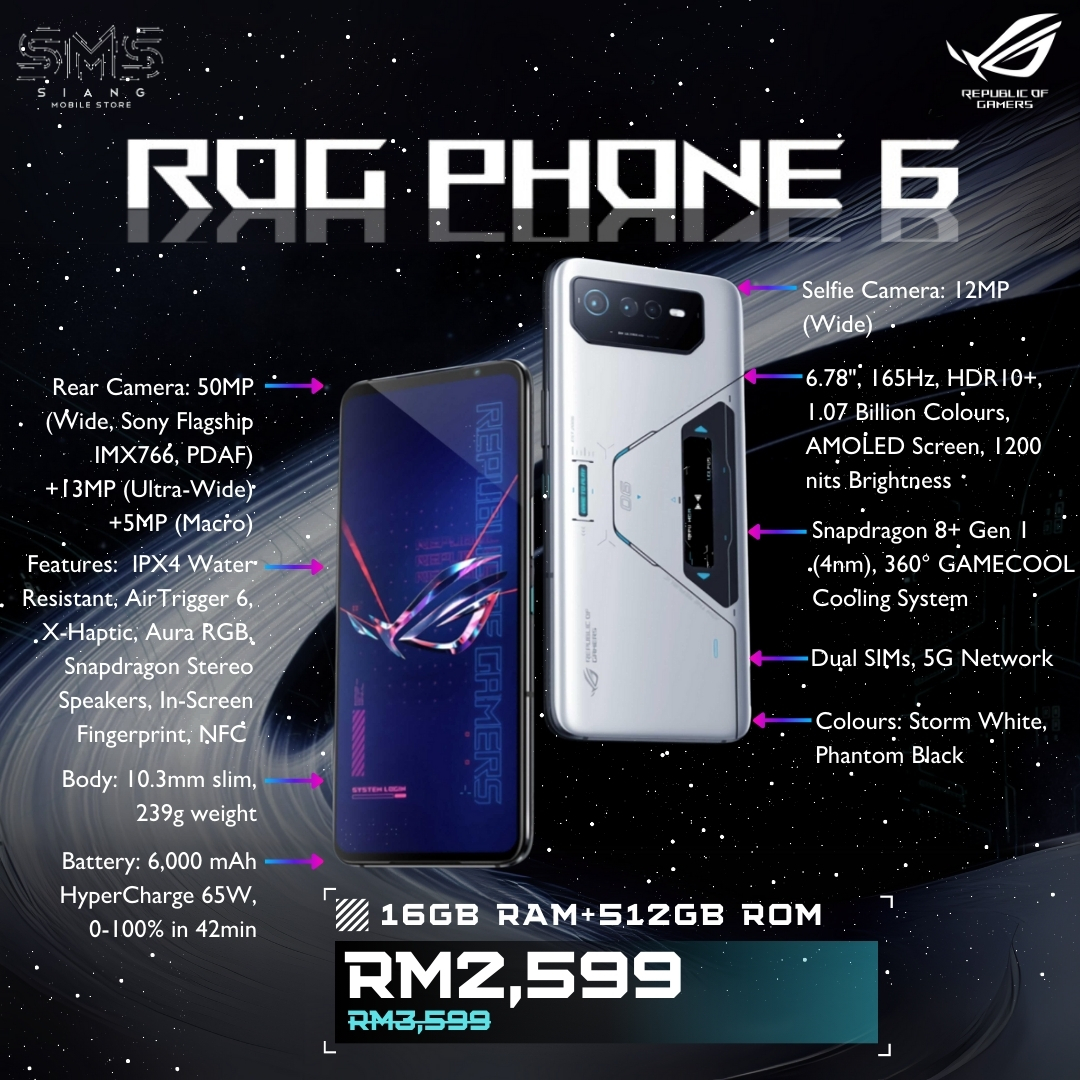 Asus ROG Phone 6 5G spec