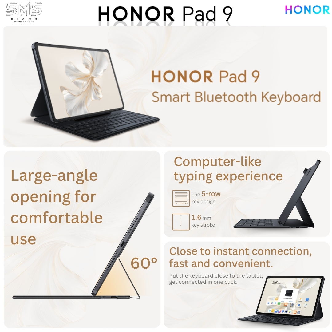 Honor Pad 9 Features & Spec (Keyboard)