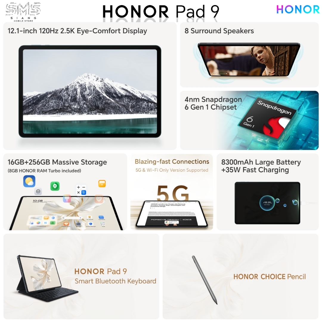 Honor Pad 9 Features & Spec