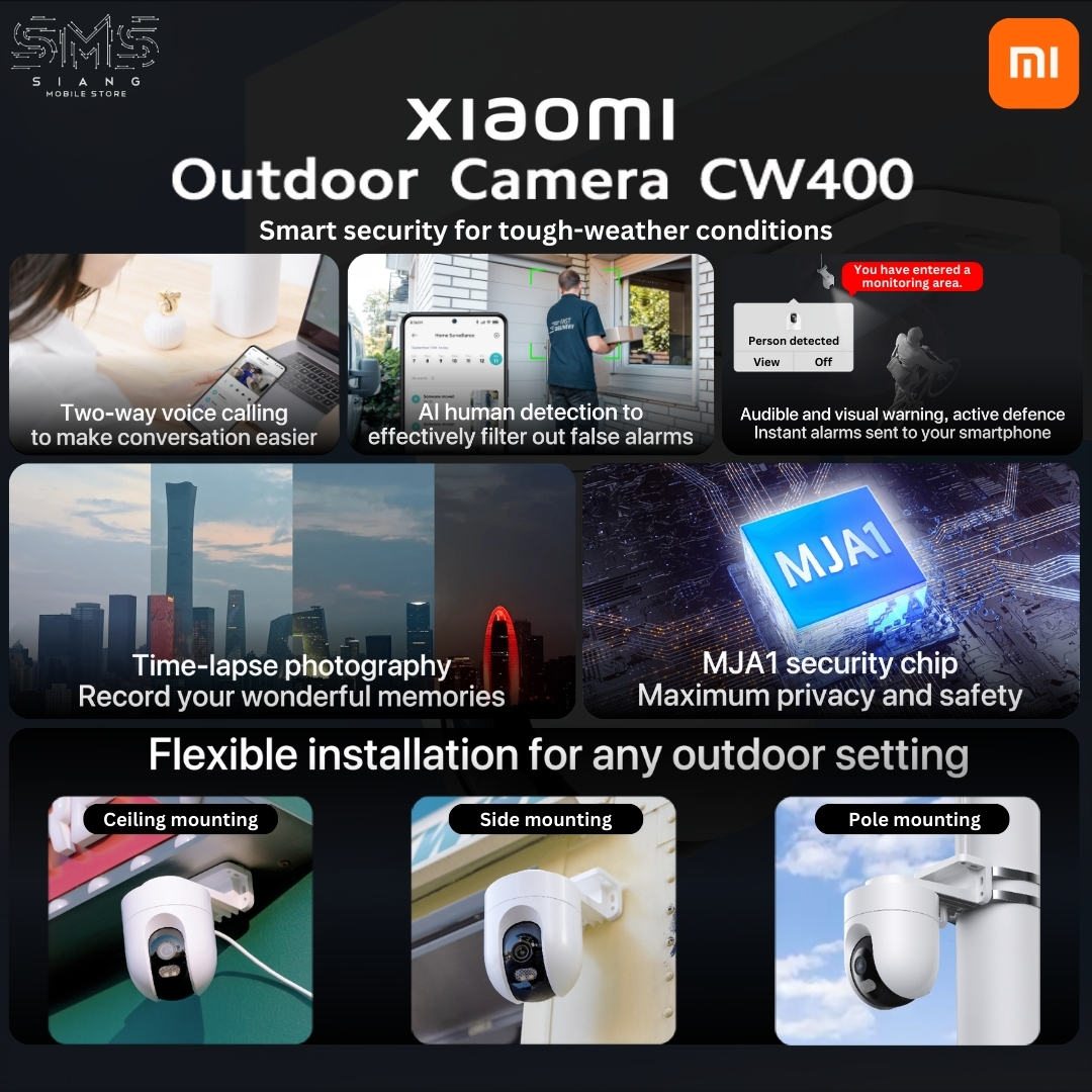 Xiaomi CCTV Outdoor Camera CW400 Features & Spec Page 2