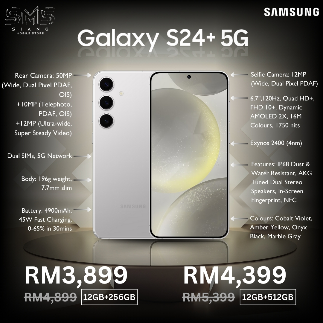 Samsung Galaxy S24 Plus 5G (5.6.24 Offer) spec