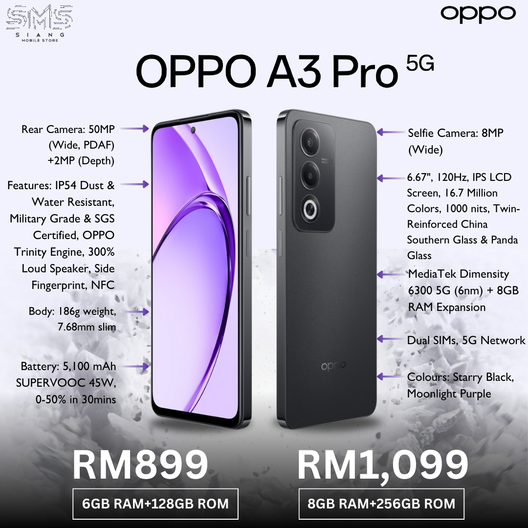 Oppo A3 Pro 5G spec