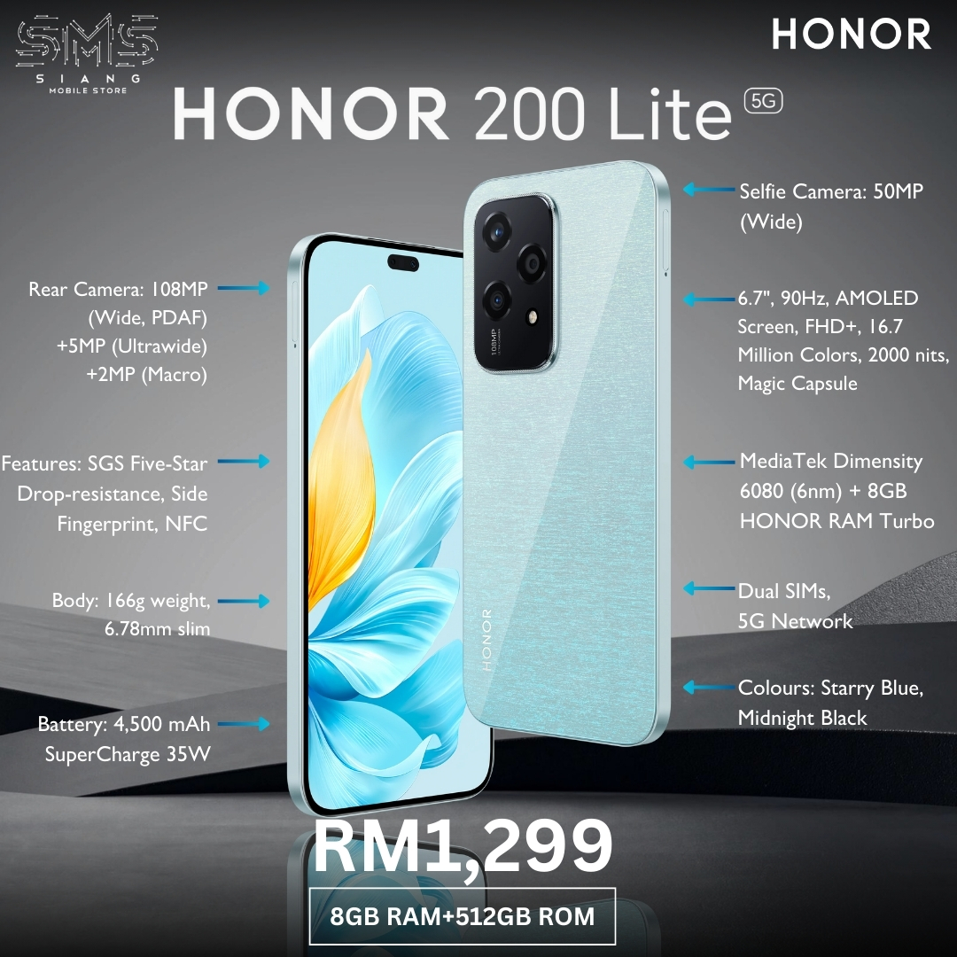 Honor 200 Lite 5G spec