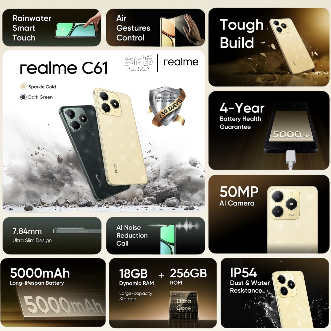 Realme C61 4G Features & Spec