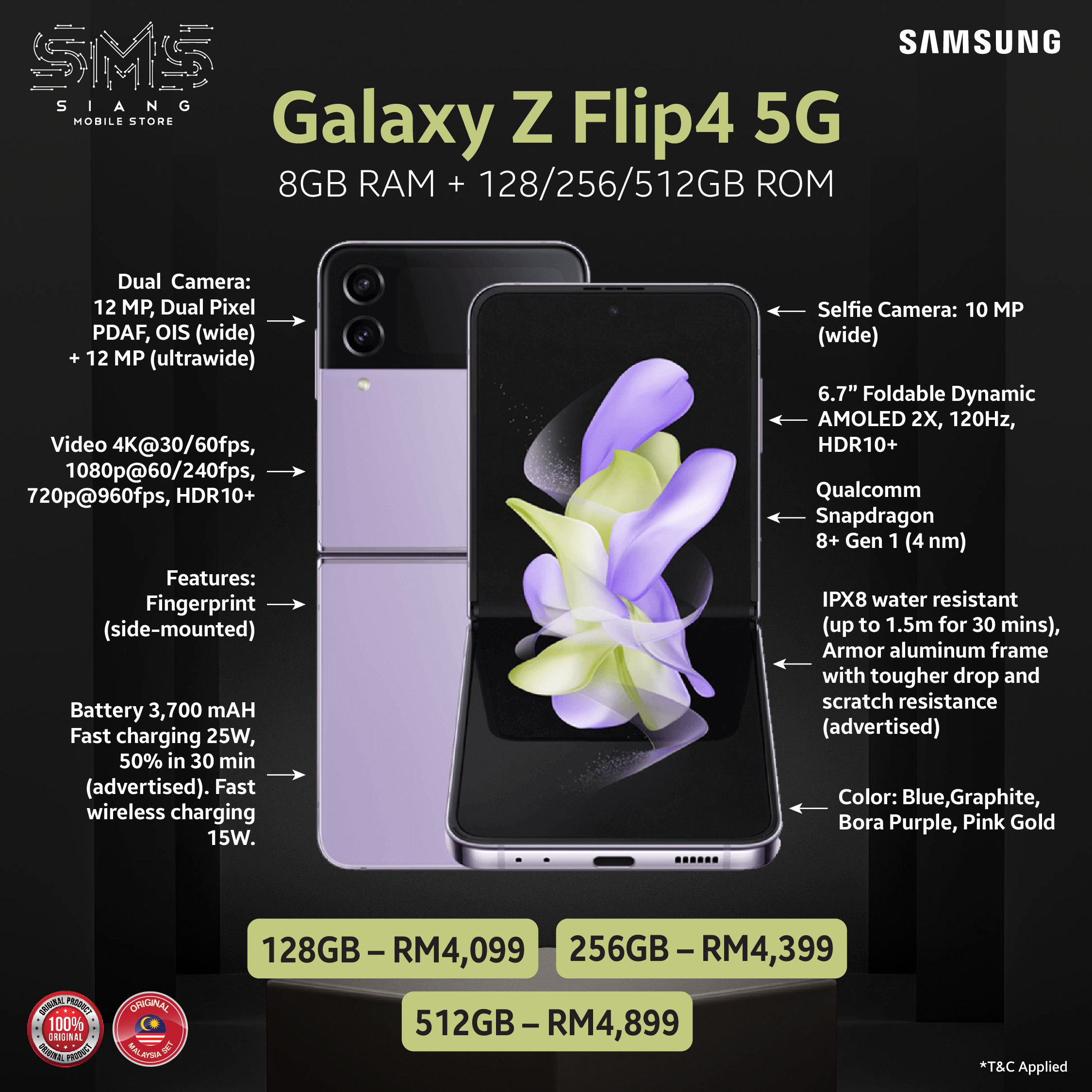 Galaxy Z Flip4 -SPECS