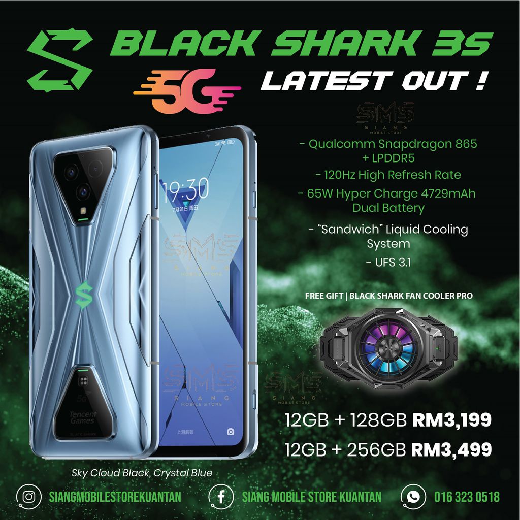 Xiaomi Black Shark 3s 5g Kle-h0 12gb 128gb Dual Sim Duos