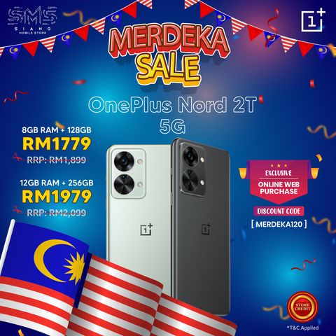 OnePlus Nord 2T -MERDEKA SALE 2022
