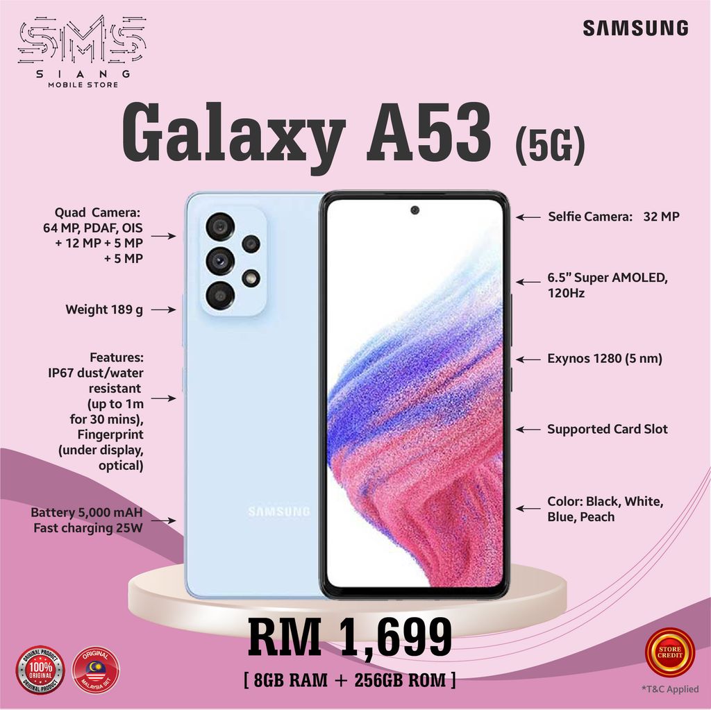 Galaxy A53 5G specs