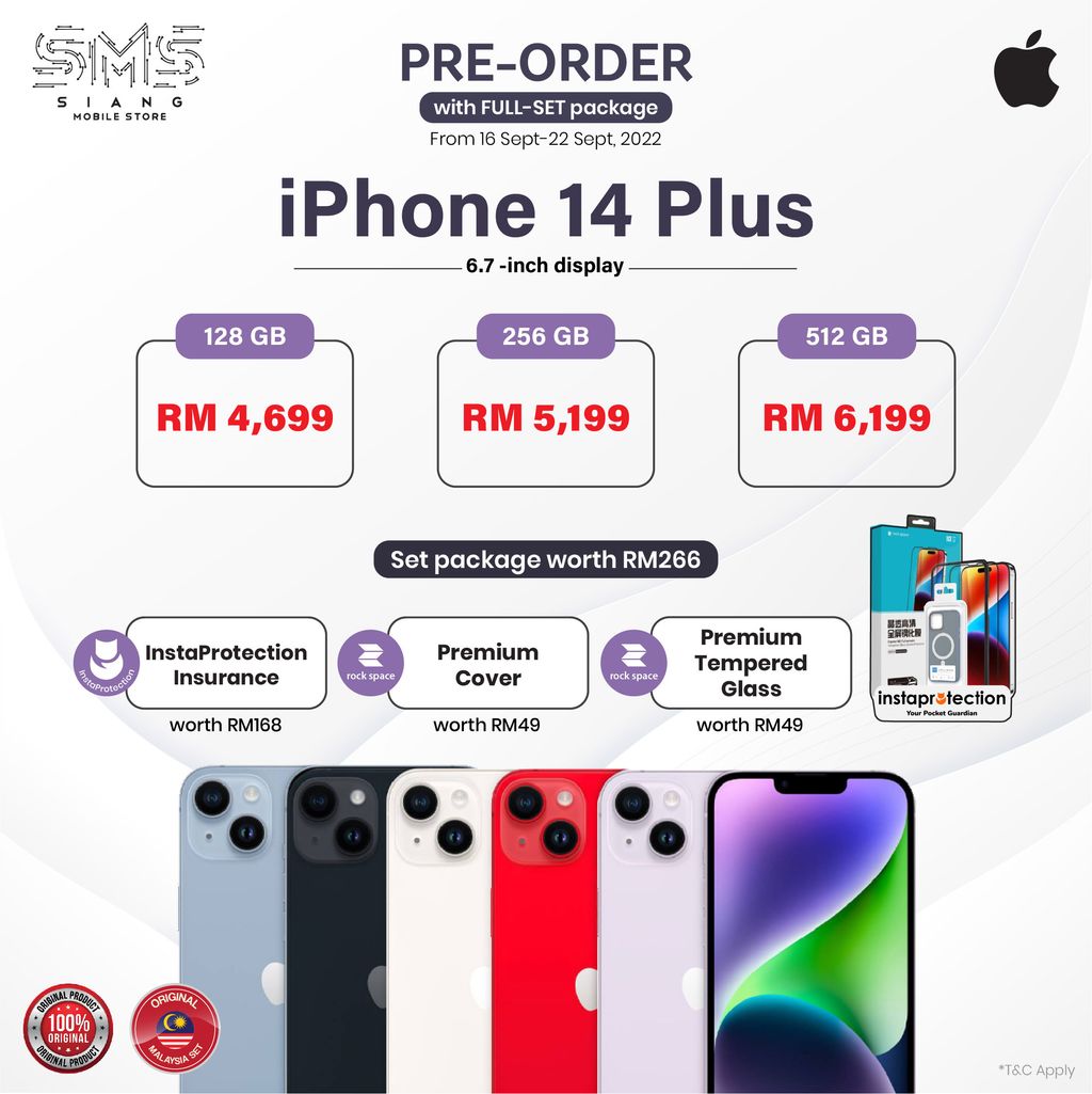 PRE ORDER SET- iPhone 14 PLUS