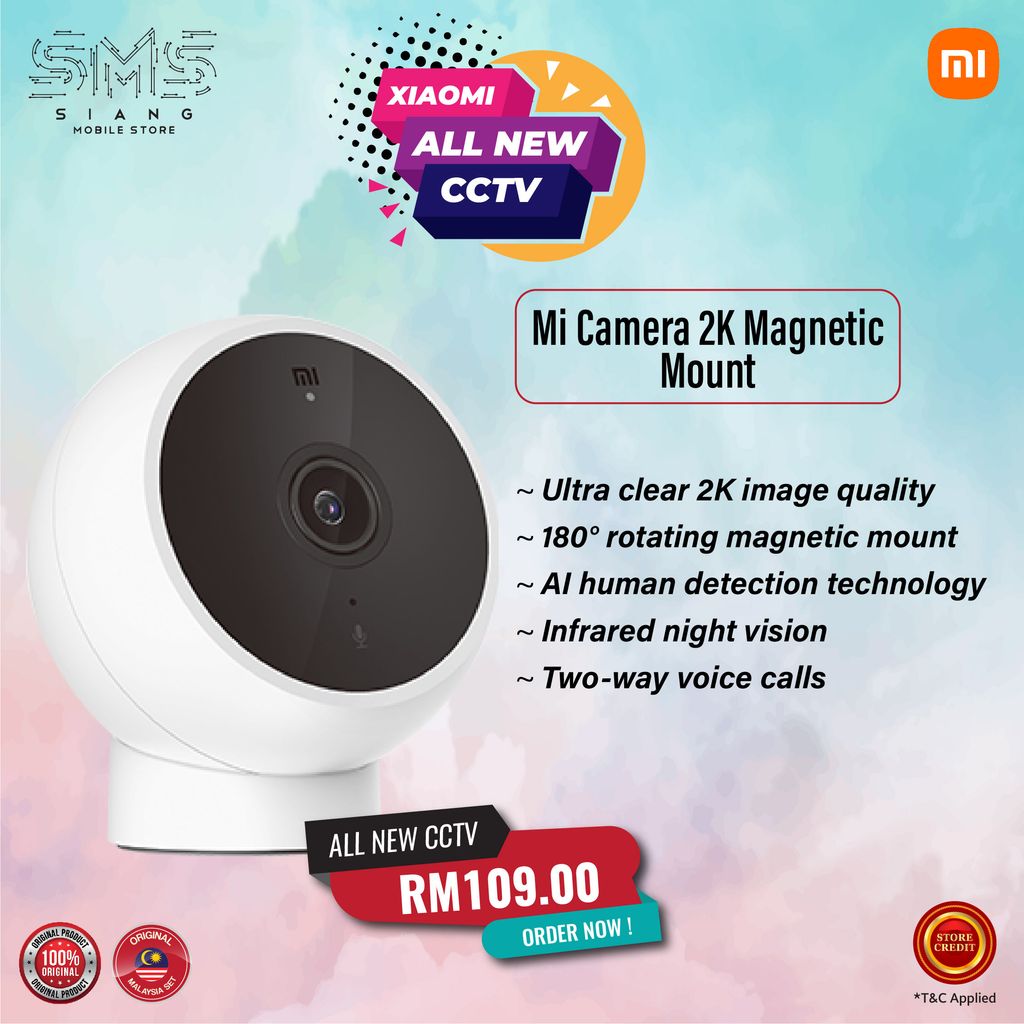 Mi camera 2k magnetic mount