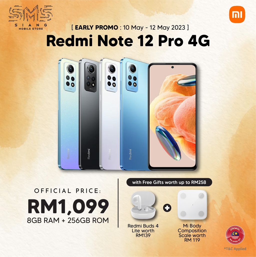 Redmi Note 12 Pro 4G -EARLY PROMO