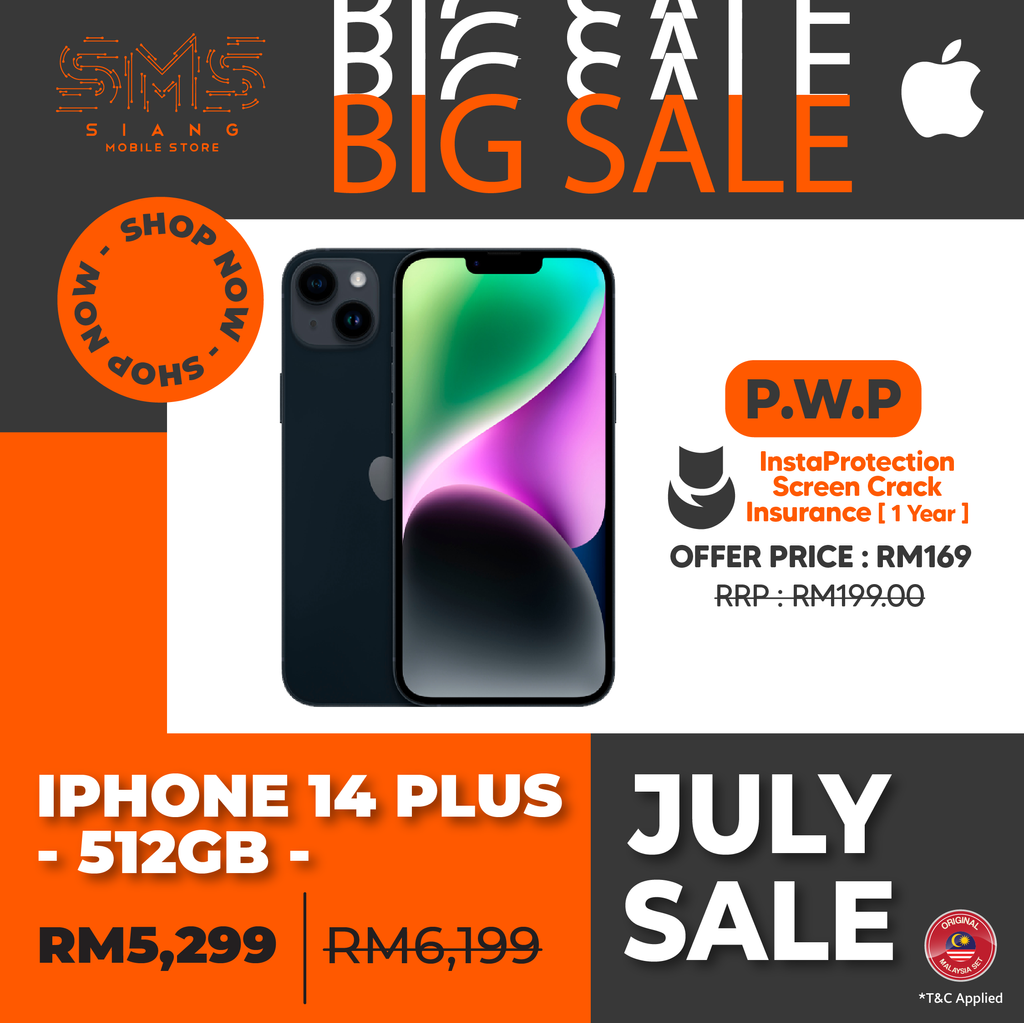 JULY SALE 2023 -LELONG IPHONE 14 PLUS 512GB