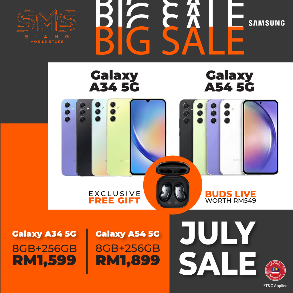 JULY SALE 2023 -Galaxy A34 - Galaxy A54 5G